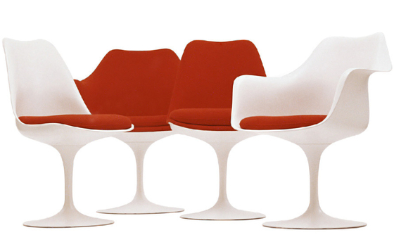 Κίνα Άσπρη έδρα τουλιπών λόφων καφετεριών, έδρα τουλιπών Saarinen με το μαξιλάρι προμηθευτής