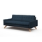 Ανθεκτική απλή μορφή ποδιών της Luna τμηματική Theo Condo Sofa With Solid ξύλινη προμηθευτής