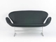 Της Arne Jacobsen Swan διπλό ύφος 144 δέρματος Modern Classic καναπέδων * 66 * 78.5cm προμηθευτής