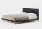 Το ύφασμα επικάλυψε το σύγχρονο κρεβάτι πλαισίων, διπλό κρεβάτι μεγέθους χρήσης κρεβατοκάμαρων δρύινου ξύλου προμηθευτής