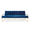 Ευρωπαϊκό τμηματικό καθιστικό καναπέδων διαμερισμάτων Goldfinger ύφους με το ύφασμα βελούδου προμηθευτής