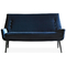 Σκούρο μπλε καναπές ταπετσαριών υφάσματος, σύγχρονο ευρωπαϊκό ύφος καναπέδων υφάσματος προμηθευτής