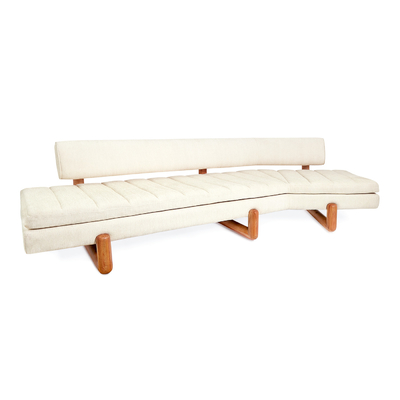 Κίνα Σύγχρονος κλασικός καναπές βελούδου ή λινού με τα στερεά πόδια μαονιού, άσπρα προμηθευτής