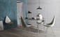 Σύγχρονο σχέδιο εδρών της Arne Jacobsen Drop Fiberglass Dining για το καθιστικό/τον καφέ προμηθευτής